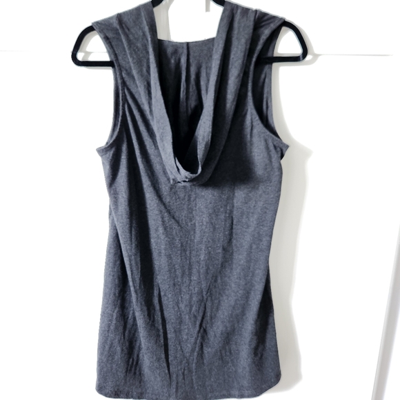 ARDENE Long grey tee with hood Size S - Picture 2 of 5